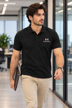 Moveantum Premium 100% Cotton Polo-Black