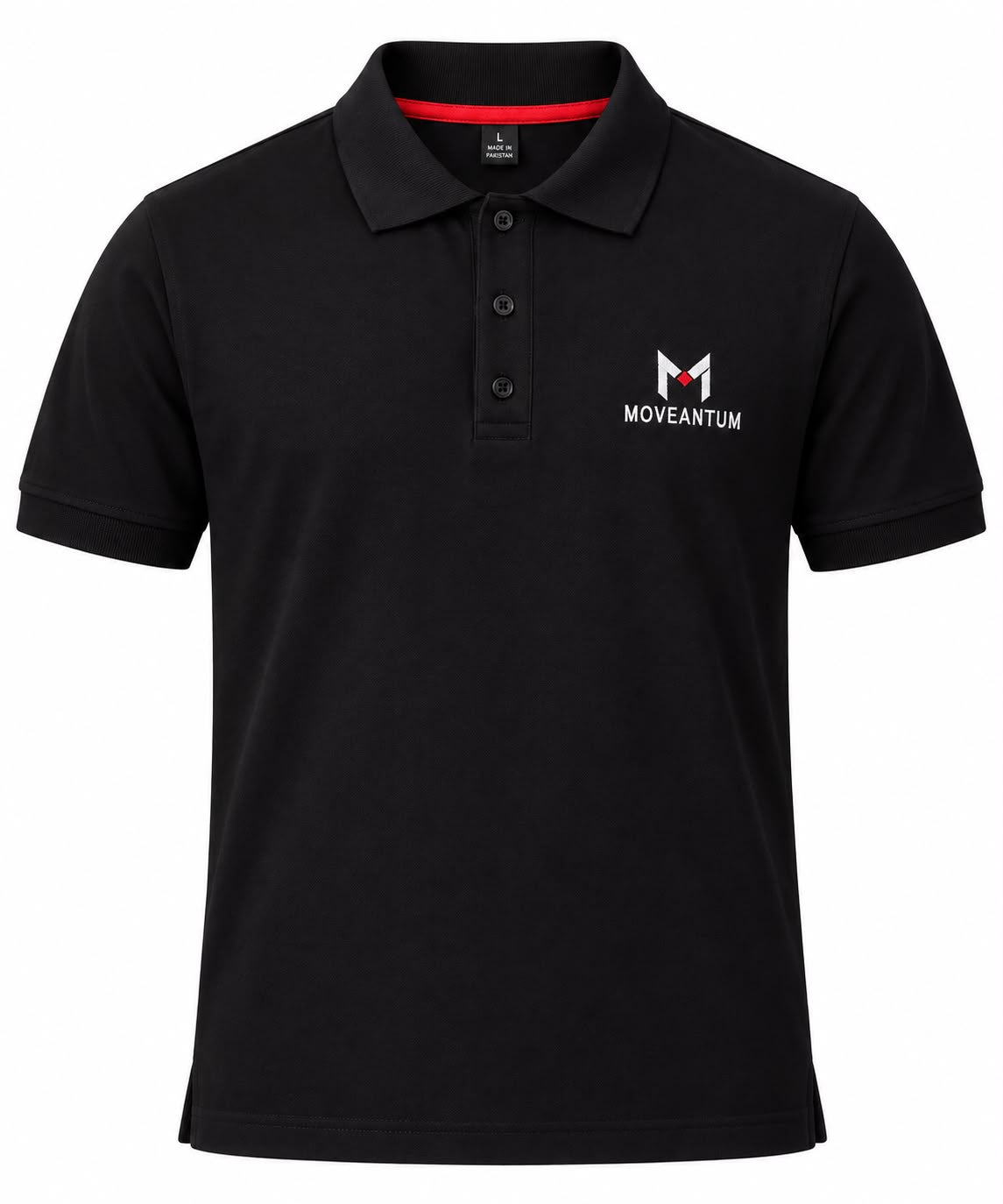 Moveantum Premium 100% Cotton Polo-Black